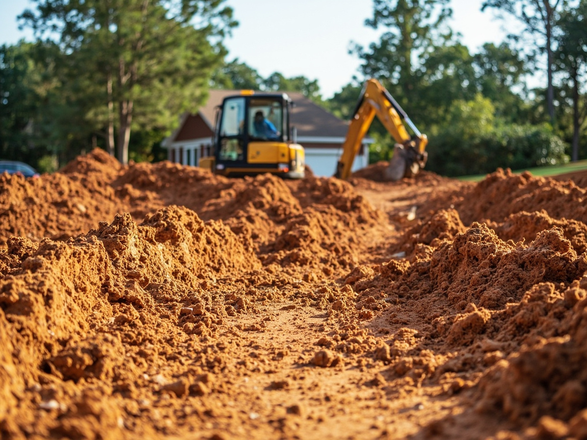 Grading and excavation by Unlimited Outdoors